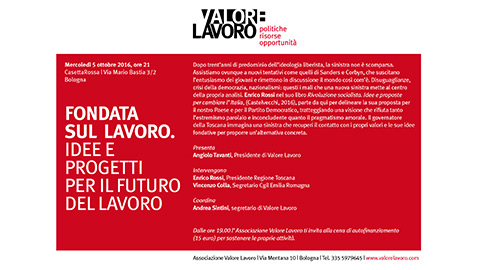 Fondata sul lavoro. Idee e progetti per il futuro del lavoro
