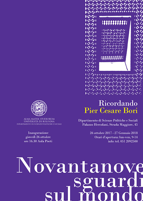 Per ricordare Pier Cesare Bori: una mostra a Bologna